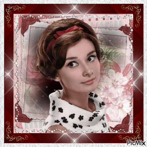 Audrey Hepburn, Actrice Britannique - Бесплатни анимирани ГИФ