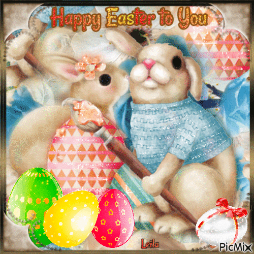 Happy Easter to you 59 - Free animated GIF