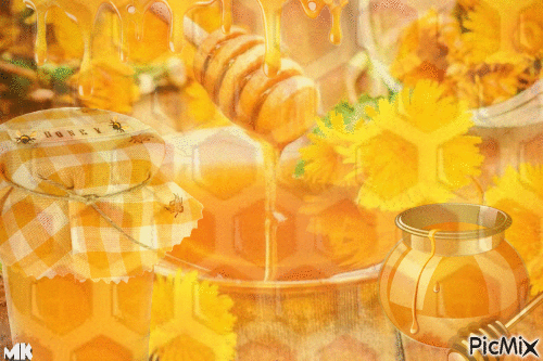 Rica miel - GIF animado grátis