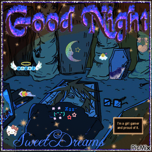 randal good night - GIF animasi gratis