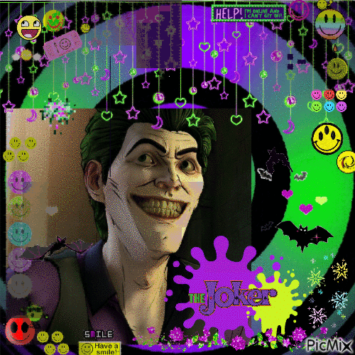 Joker John Doe Telltale Batman - Zdarma animovaný GIF