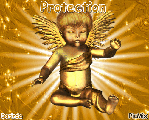 L'ange de la protection. - Gratis animeret GIF