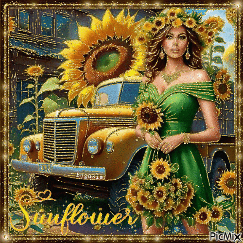Sunflower - Bezmaksas animēts GIF