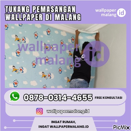 TUKANG PEMASANGAN WALLPAPER DI MALANG - nemokama png