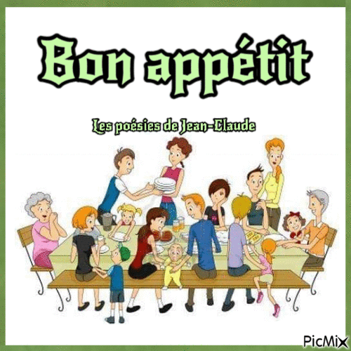 Bon appétit - Безплатен анимиран GIF