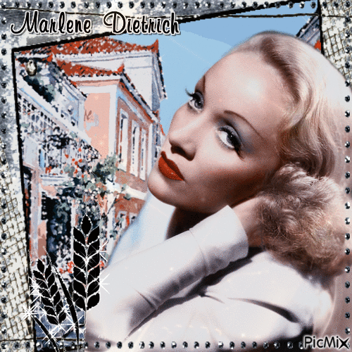 Marlene Dietrich - Безплатен анимиран GIF