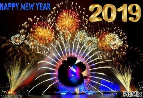 HAPPY NEW YEAR 2019 - nemokama png
