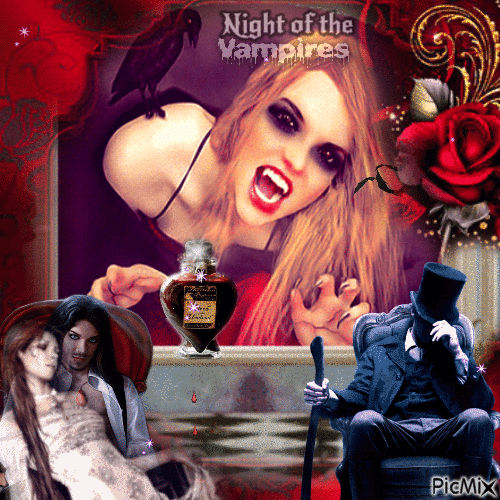 Night of the vampires - Free animated GIF