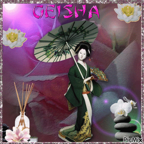 Geisha Porcelaine - Безплатен анимиран GIF