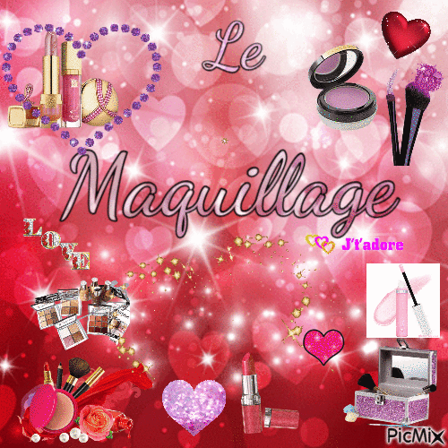 Le maquillage - Free animated GIF
