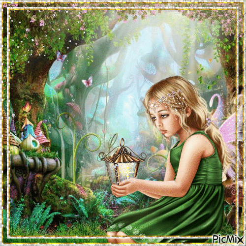 little fairy girl - Бесплатни анимирани ГИФ