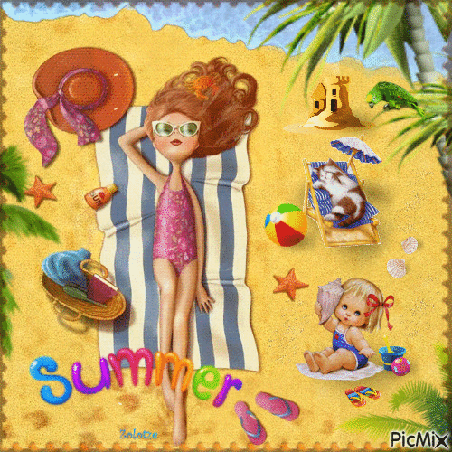 🌴 Summer 🌴 - Бесплатный анимированный гифка