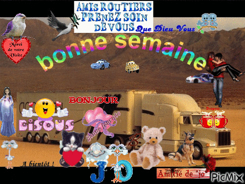 BONNE SEMAINE_amis routiers_JO - Бесплатни анимирани ГИФ