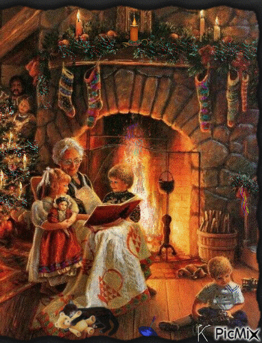 Navidad con la abuela - Δωρεάν κινούμενο GIF