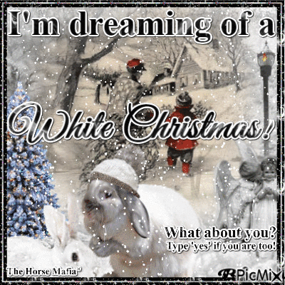The Horse Mafia White Christmas - GIF animate gratis
