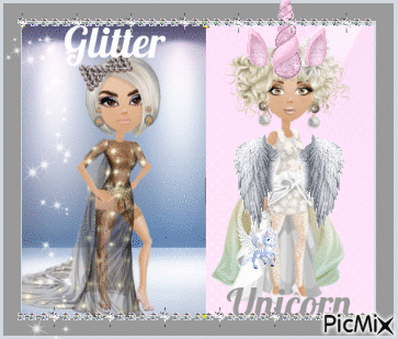 Unicorn and Glitter - 免费动画 GIF