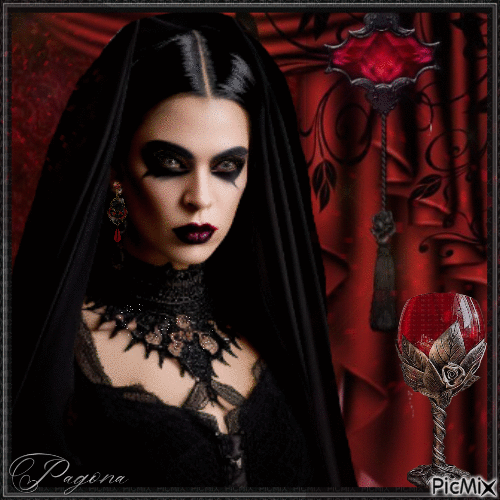 Gothic woman  -  Contest - Free animated GIF