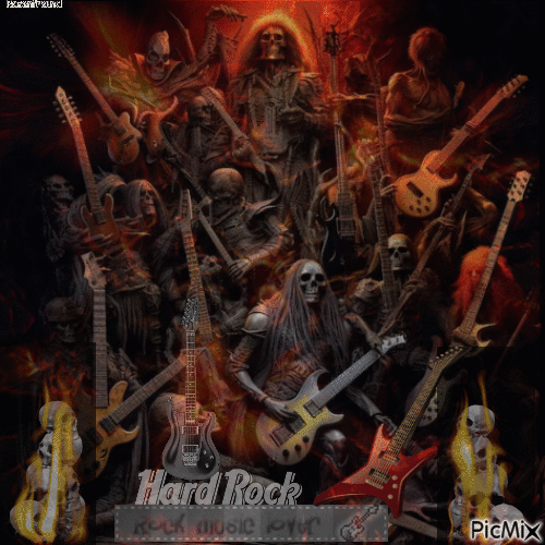 Hard Rock - Animovaný GIF zadarmo