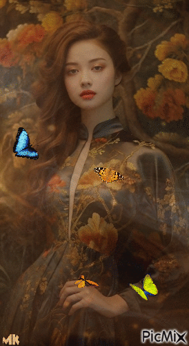 Algunas mariposas - Free animated GIF
