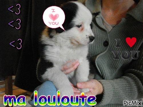 ma louloute - Gratis animeret GIF