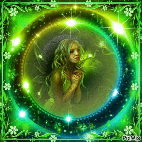 The Green Fairy - Gratis geanimeerde GIF