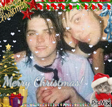 christmas blessings from Gerard & Frank - Free animated GIF