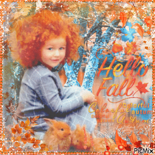 Autumn Girl - Ingyenes animált GIF