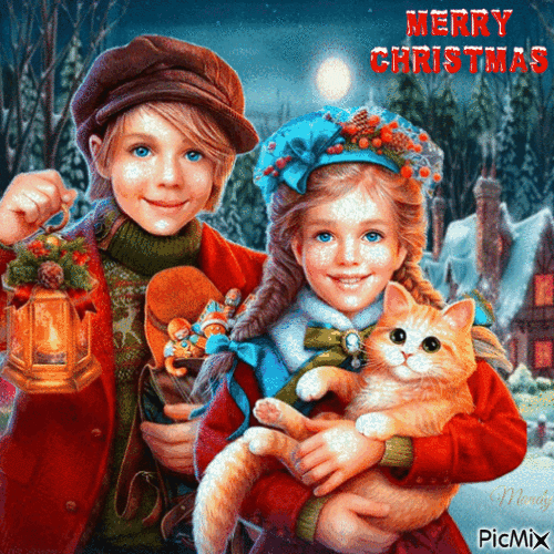 MERRY  CHRISTMAS - Безплатен анимиран GIF
