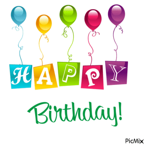 #Happy #Birthday - Безплатен анимиран GIF