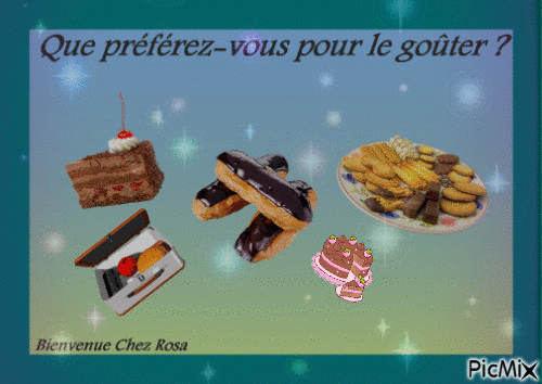 Quoi pour le goûter ? - Free animated GIF