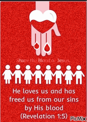 The blood of Jesus - Free animated GIF