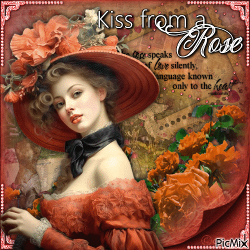 Kiss From A Rose - GIF animé gratuit