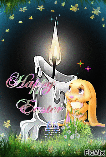 Happy Easter!   🙂🐰🥚 - GIF animado grátis
