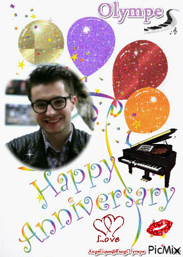 Happy Anniversary Olympe Love Angélique@FsogOlympe - Free animated GIF