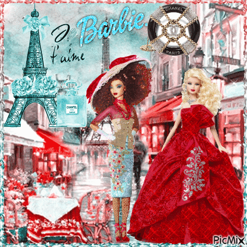 Barbie Chanel in Paris - GIF animé gratuit