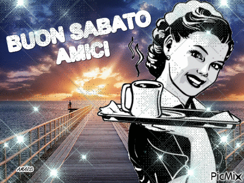 BUON SABATO AMICI - Бесплатни анимирани ГИФ