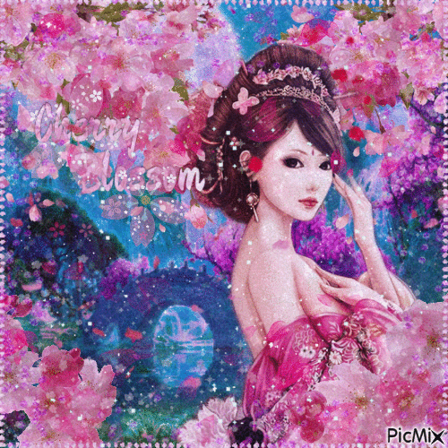 ✶ Cherry Blossom {by Merishy} ✶ - Free animated GIF