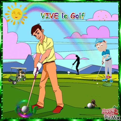 golfeurs - Animovaný GIF zadarmo