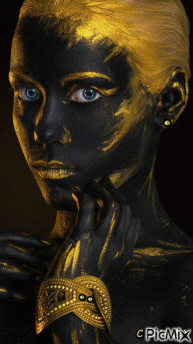 Dorado y negro - Gratis animerad GIF