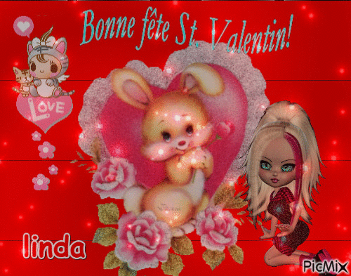 Bonne St.Valentin 2016 - GIF animé gratuit