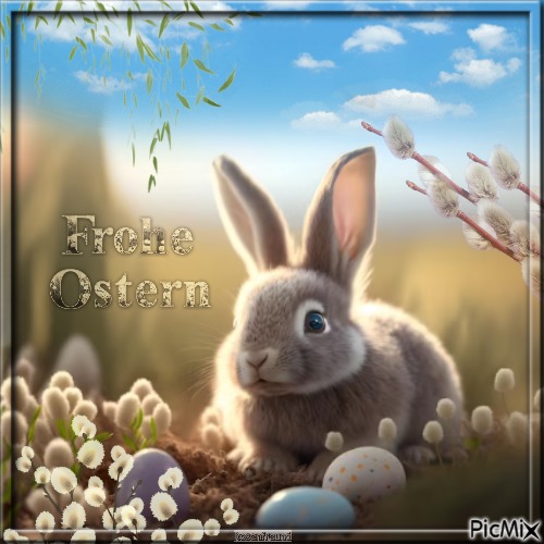 Frohe Ostern - ilmainen png