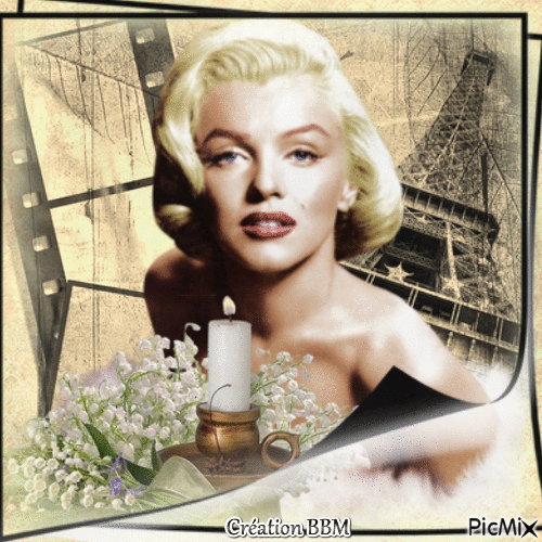 Marilyn Monroe par BBM - Бесплатни анимирани ГИФ