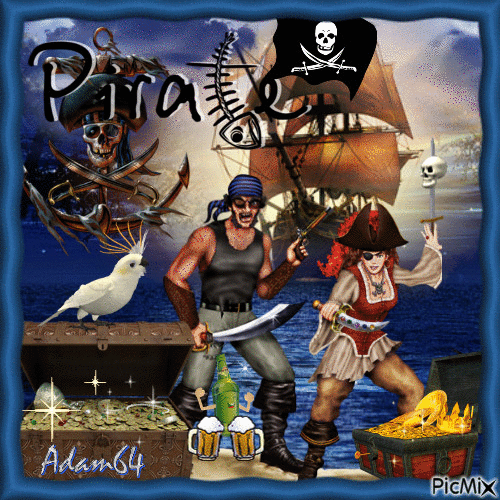 A couple of pirates - Ilmainen animoitu GIF