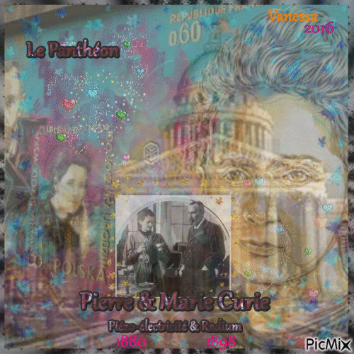 *** Le Panthéon à Paris, le 6 septembre 1764 , Louis XV vint poser la première pierre... - Pierre & Marie Curie *** - Free animated GIF