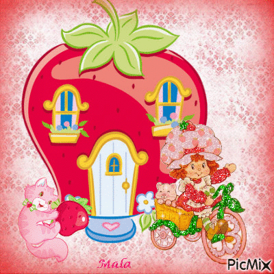 Charlotte aux fraises - Бесплатный анимированный гифка