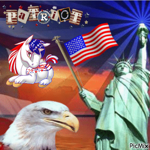 Amerikai patriot - GIF animé gratuit