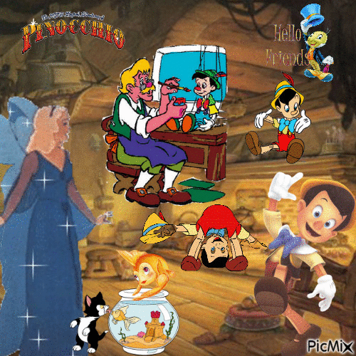 Pinocchio - Nemokamas animacinis gif
