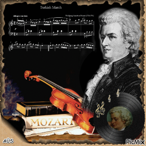 Mozart - Бесплатный анимированный гифка