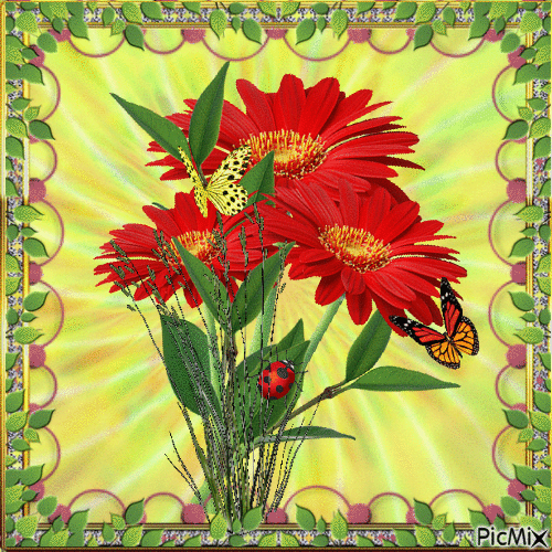 Цветы - Безплатен анимиран GIF