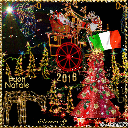 Buon Natale da Napoli Italia - Animovaný GIF zadarmo